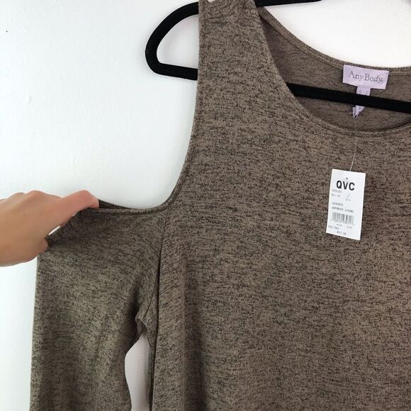 NWT QVC anybody cold shoulder sweater - Picture 3 of 4
